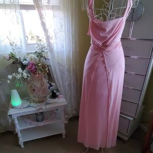 Gorgeous semi formal pink dress with sequins/beads